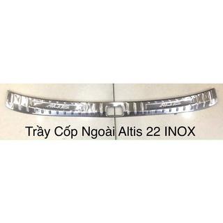 Ốp Chống trầy cốp trong ngoài xe Toyota Altis 2014 -2021, 2022, 2023, 2024, 2025 mẫu Vân INOX cao cấp