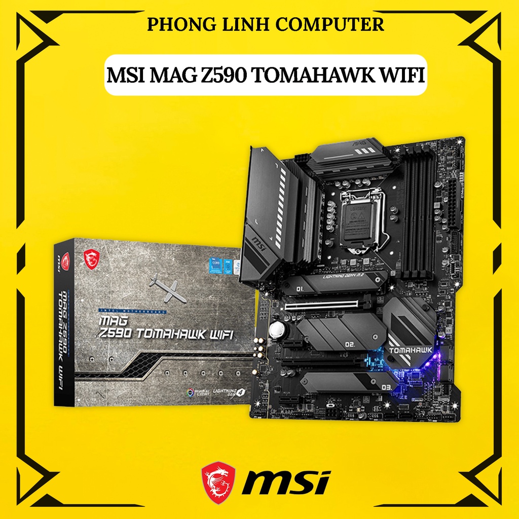 Mainboard MSI MAG Z590 TOMAHAWK WIFI (Intel Z590, Socket 1200, ATX, 4
