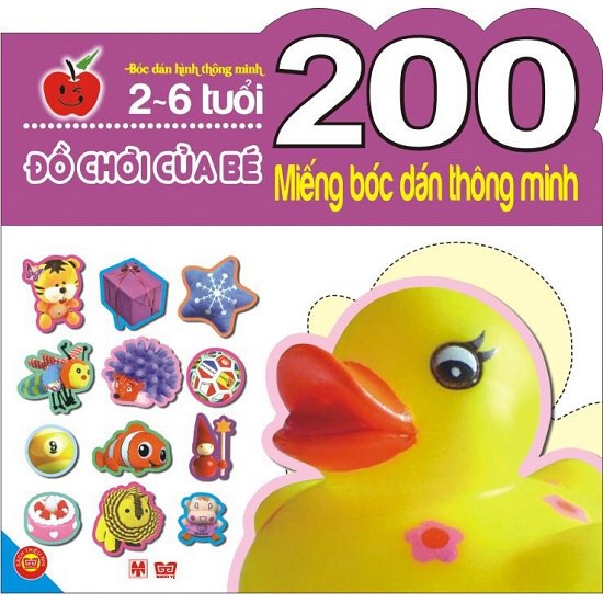 Sách: 200 miếng bóc dán thông minh - đồ chơi của bé