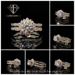 925 Silver Ring by Bapxoistore-Moissanite
