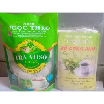 Trà bồ công anh, trà atisô ngọc thảo ( combo 2 gói)