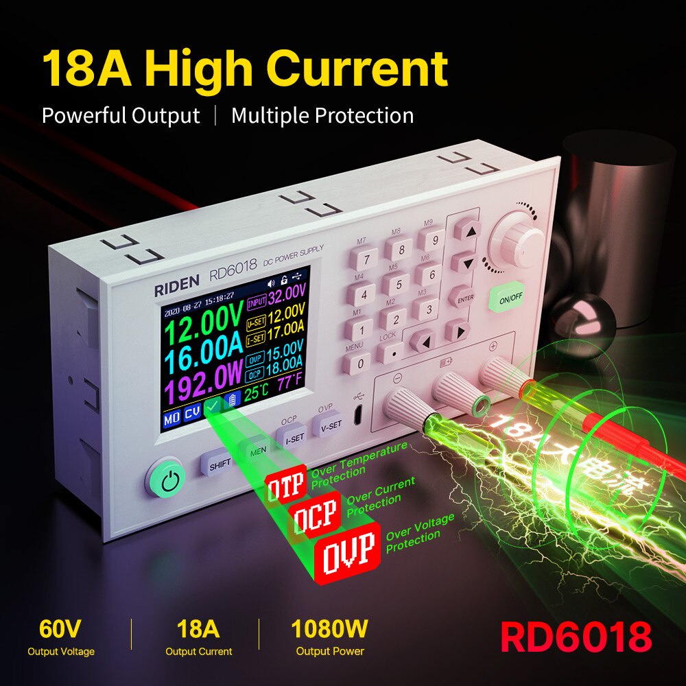 Module Máy Cấp Nguồn 60V 18A RD6018W/RD6018P-W ( Bảng điều khiển ...