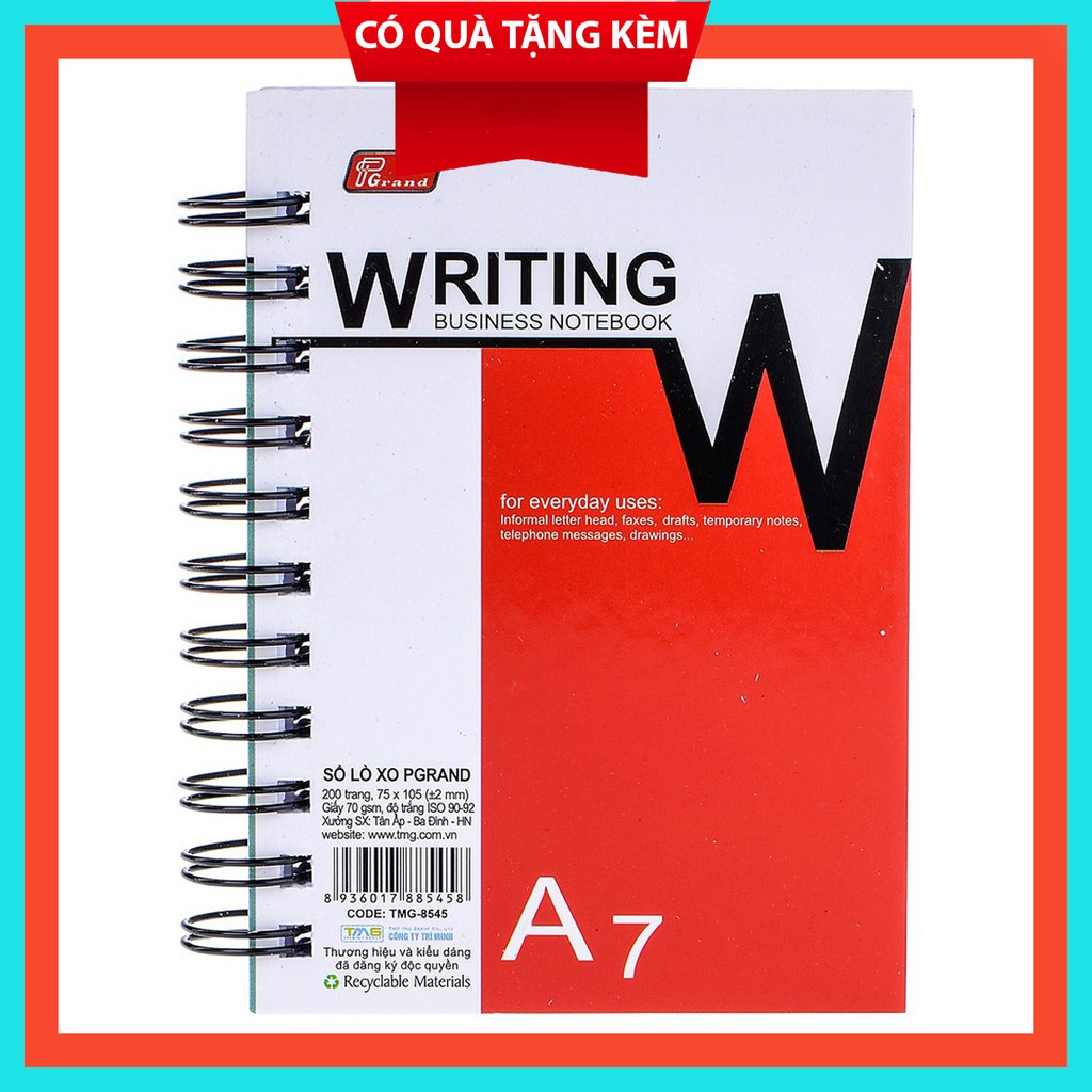 Sổ Lò Xo PGrand A7 200 trang | Shopee Việt Nam