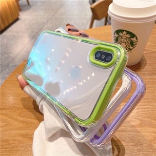 Ốp Điện Thoại Dày Trong Suốt Chống Sốc 2 Trong 1 Cho Iphone X Xs Xr 11 13 12 Pro Max 6 6s 7 8 SE 2 3 Trong 1