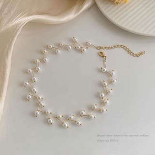 Vòng cổ ngọc trai nữ, choker ngọc trai thời trang phong cách vintage - Happy Life 4U