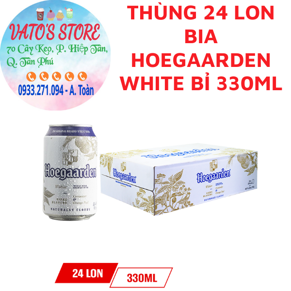 Bia Hoegaarden White Bỉ Thùng 24 Lon (330ml/lon) / Lốc 6 Lon Bia Bỉ ...