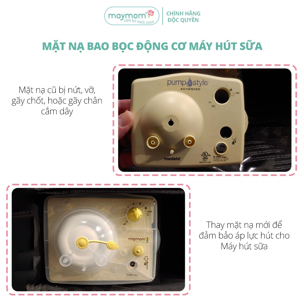 Ảnh Mặt nạ Máy Hút Sữa Maymom tương thích Máy Medela Pump 2