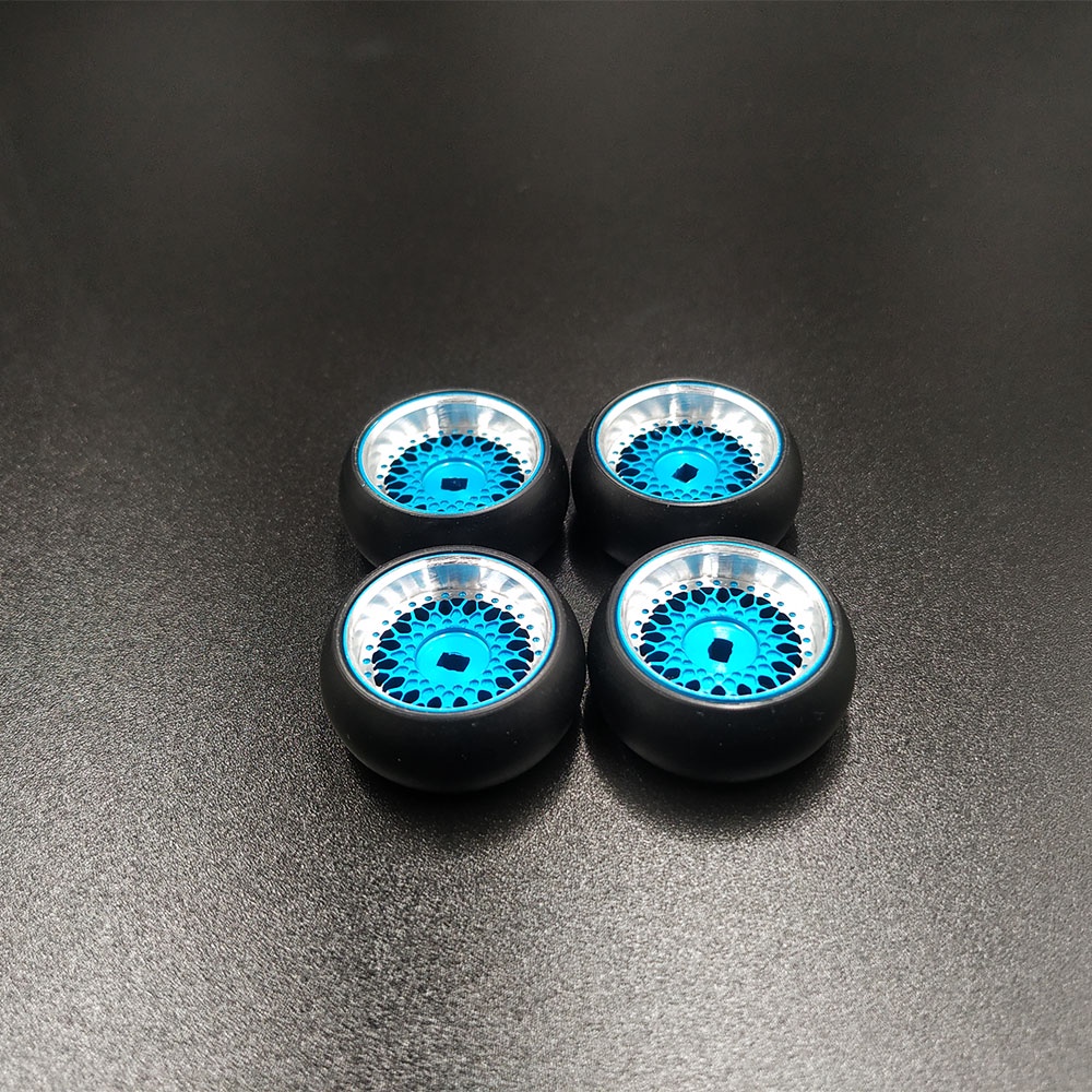 Metal Logo Drift Tires & Wheels For 1/28 RC Cars - Fits WLtoys K969, Kyosho Mini-Z, Mini-Q - View #8
