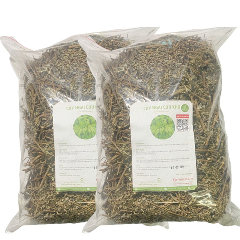Ngải cứu khô thượng hạng JINDO 1kg giúp hỗ trợ kinh nguyệt không đều, đau bụng