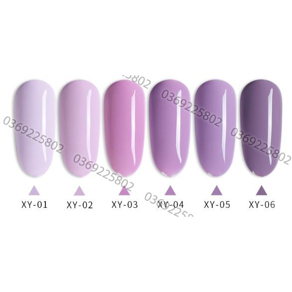 1 Set 6 chai sơn gel As purple tảo ( Mã XY )