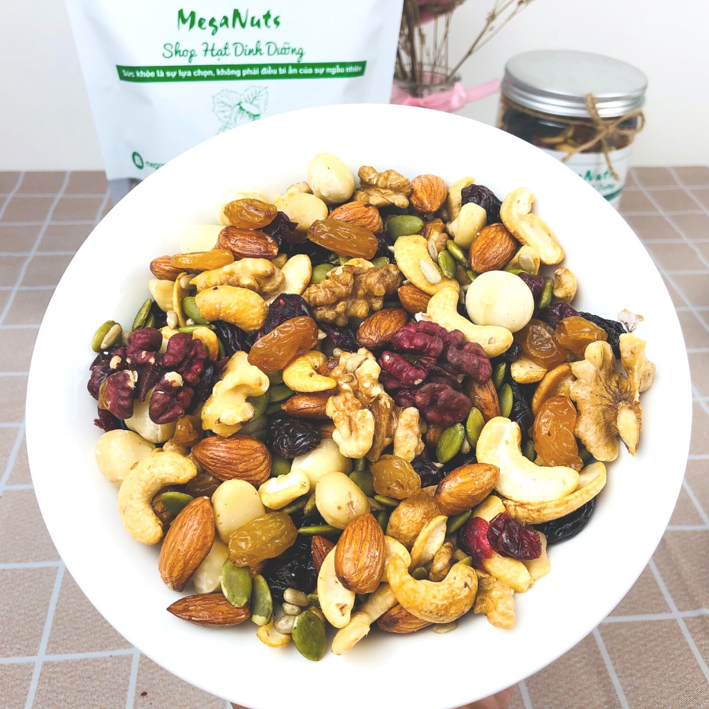 Granola Không Yến Mạch 100% Hạt Và Trái Cây