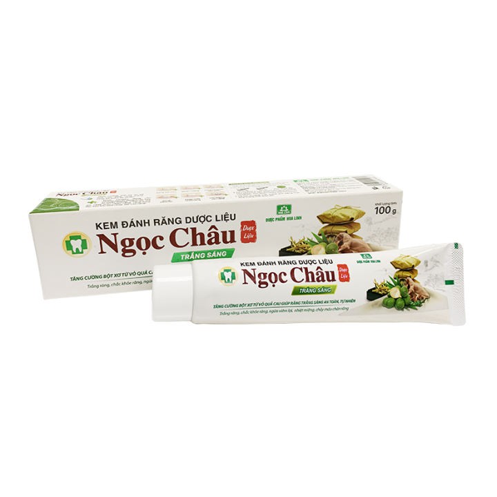 Ảnh Kem đánh răng dược liệu Ngọc Châu trắng sáng 100gr và 125gr 3