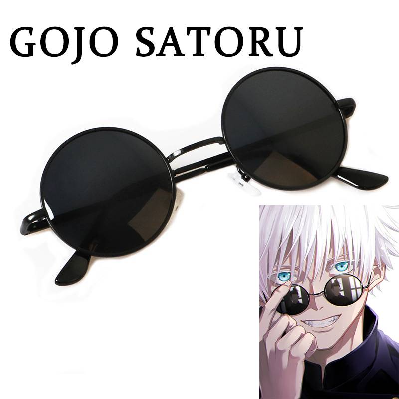 Kính mát phong cách nhân vật Gojo Satoru gọng tròn phụ kiện cosplay ...