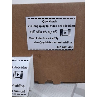 100 Tem Dán Note Khách Quay Video có sẵn keo, kích thước 10x7cm