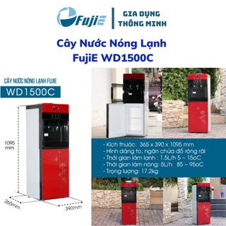 Cây nước nóng lạnh nhập khẩu  FujiE WD1500C - làm lạnh bằng công nghệ block - lạnh nhanh và sâu