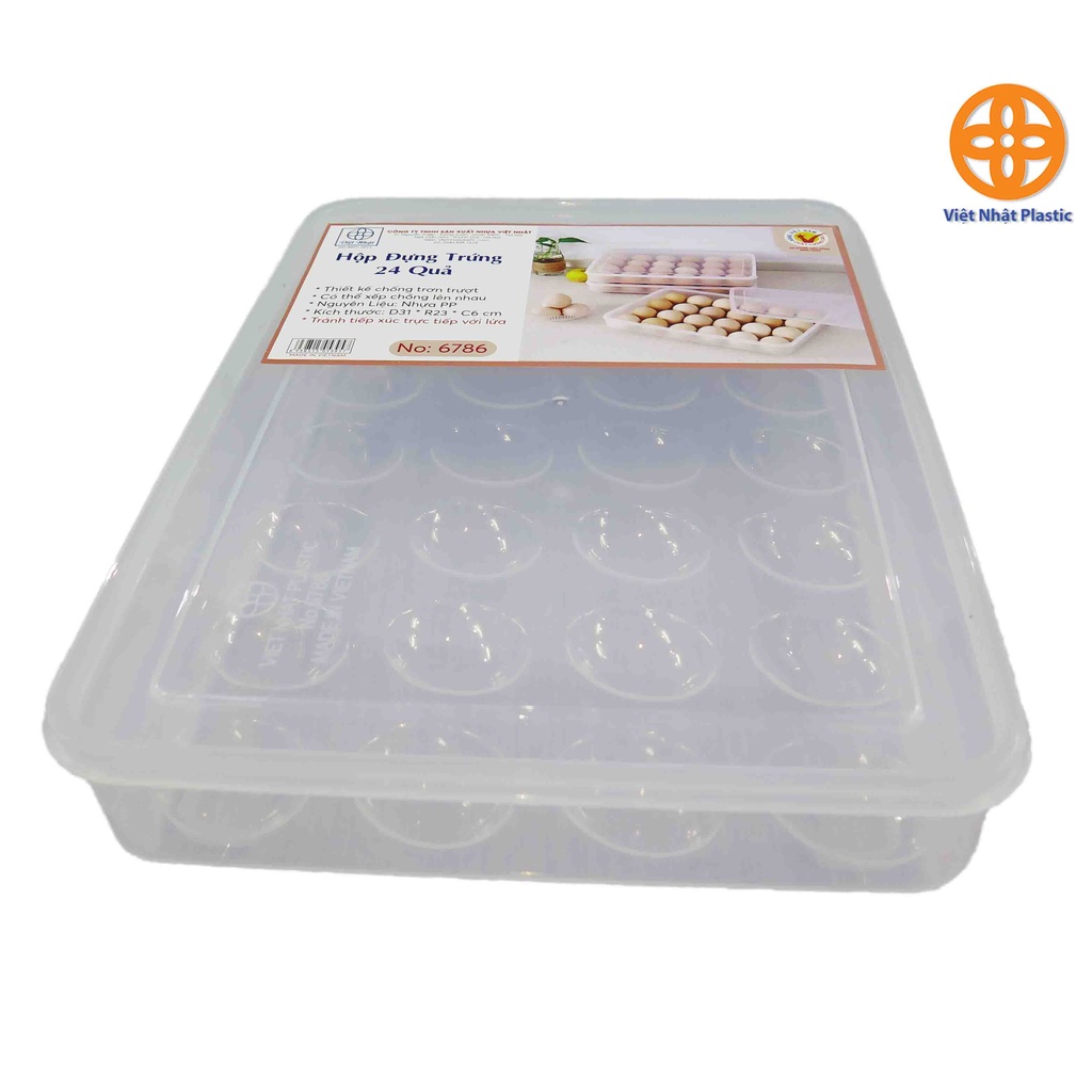 Hộp Đựng Trứng, Hộp Để Thực Phẩm Trong Tủ Lạnh Có Nắp Đậy Tiện Lợi 6786