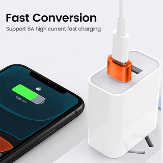 Đầu Chuyển Đổi 6A USB ToType-C OTG 3.0 Type C Đực Sang USB Cái
