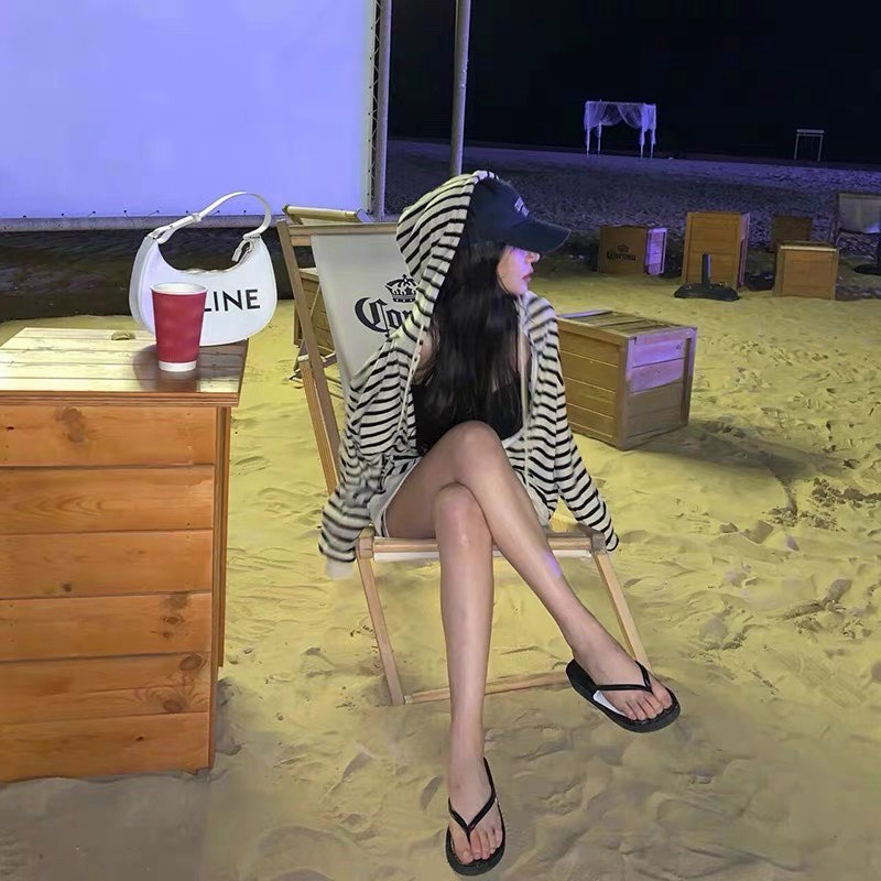 (HCM) ÁO KHOÁC NỈ SỌC TRÙM MŨ - THỜI TRANG CỰC HOT , PHONG CÁCH SIÊU HOT CHO CÁC CHỊ EM HIYU FASHION