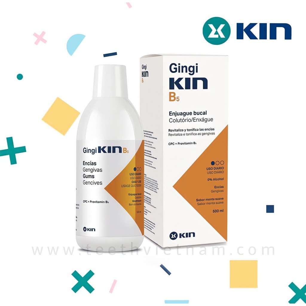 NƯỚC SÚC MIỆNG KIN B5 LÀM SẠCH MẢNG BÁM VÀ PHỤC HỒI NƯỚU RĂNG 500ML ...