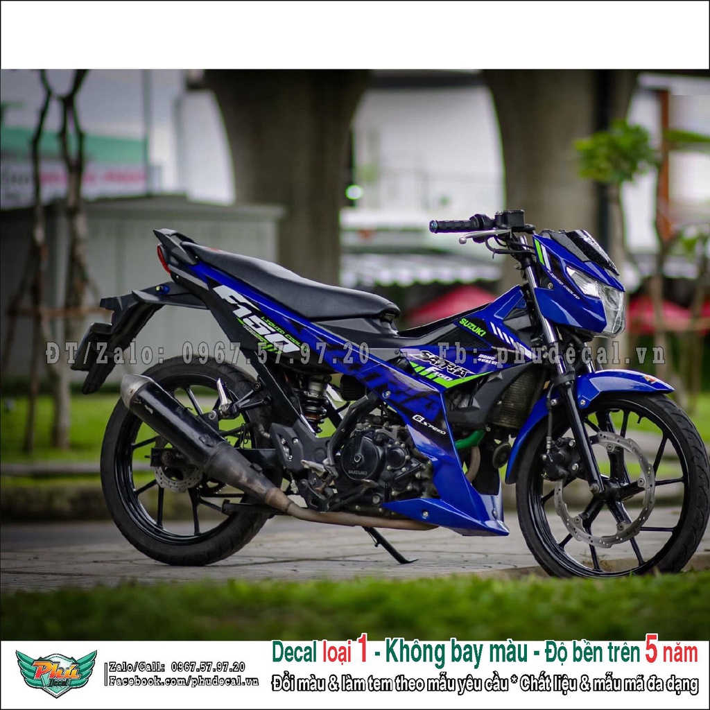 Tem rời satria xanh 2022 (9) | Shopee Việt Nam