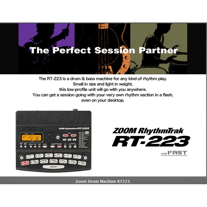 Nhạc cụ điện tử RT 223 Drum Machine ZOOM – Hàng Chính Hãng | Shopee ...