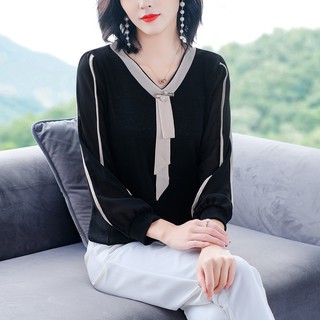 Áo Thun Kiểu Nữ Trung Niên Dài Tay SM62