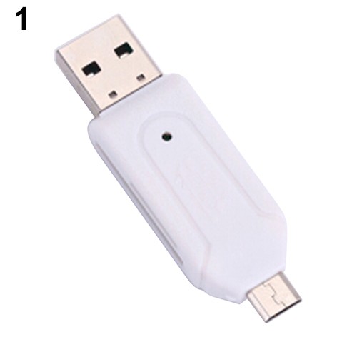 Đầu đọc thẻ nhớ 2 trong 1 USB TF SD dành cho máy tính điện thoại