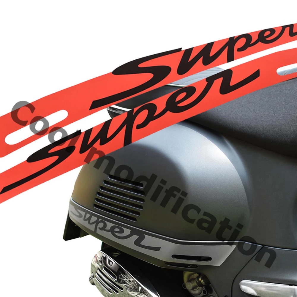 Thân Xe Máy "Siêu" Dán Dành Cho Xe Vespa GTS 300 GTS300 Siêu Thể Thao Bên Bộ Ốp Lưng Đồ Họa Decal Chống Thấm Nước Sửa Đổi Miếng Dán