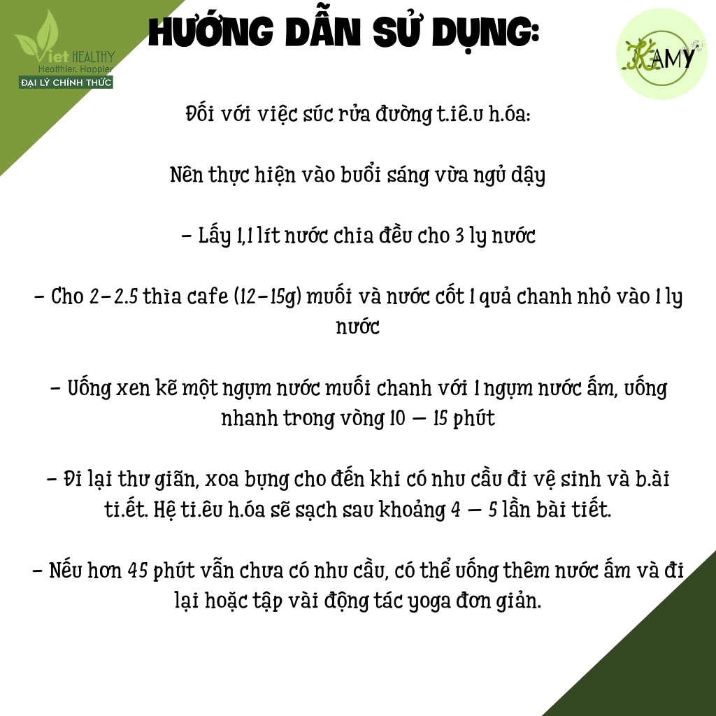 Muối biển tinh khiết 500g Viet Healthy, nguyên chất, giàu khoáng chất tự nhiên, không tẩy trắng