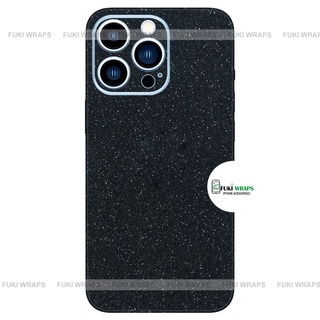 Miếng dán Skin Mặt lưng FULL Viền Màu Black Diamond Matte Dành cho 16 pro max 15 pro max 14 pro max 13 pro max