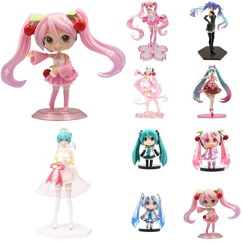 Hatsune Nhân Vật Hành Động Hoạt Hình Ảo Ca Sĩ Miku Tượng Các Bức Tượng Nhỏ Sưu Tập Mô Hình Đồ Chơi Cô Gái