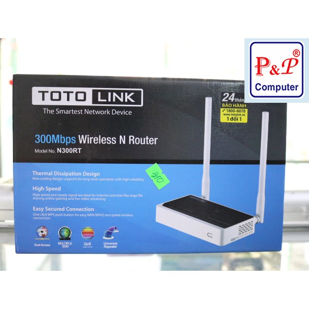 Thiết bị mạng không dây Toto-link N300RT | Shopee Việt Nam