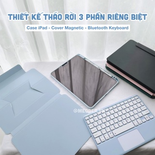 Bao Da Nam Châm Kèm Bàn Phím Tháo Rời Cho i pad Pro 11, Air 4/5/6/7, Mini 6/7, Pro12.9inch M1 M2, Pro M4.