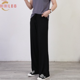 Phụ Nữ Modal Ống Rộng Quần Mùa Hè Mềm Mại Quần Ngủ Rời Thời Trang Palazzo Quần Co Giãn L-2XL