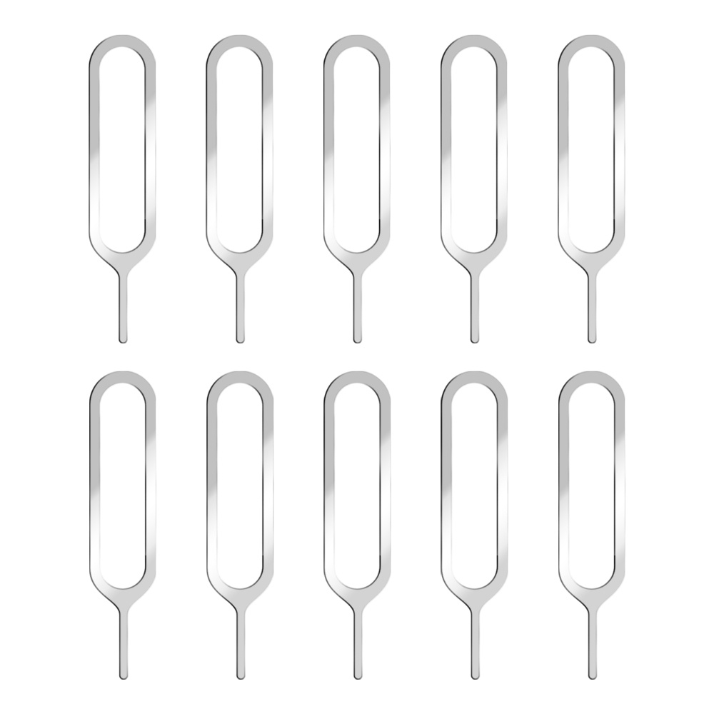 E-Kinlin 10 Cái / lốc Điện Thoại Thông Minh Sim Khay Đựng Thẻ Pin Loại Bỏ Đẩy Bỏ Bỏ Kim Dụng Cụ Mở Cho iPhone Android Điện Thoại