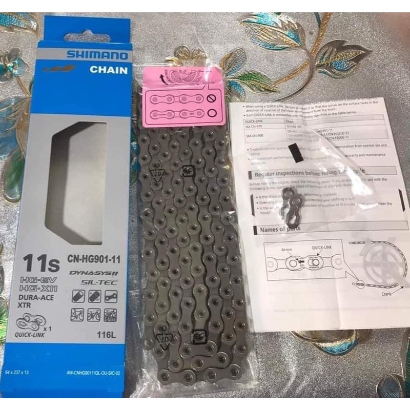Sên 11 SHIMANO HG901 Dura-Ace Kèm Khóa Sên Hàng Hộp Chính Hãng