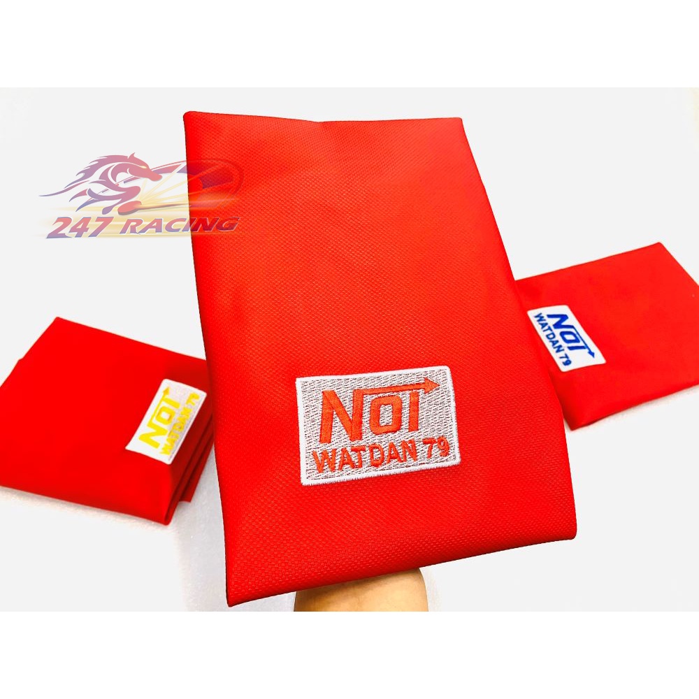 Siêu Hot Da yên Thái chữ NOI da ĐỎ gắn xe máy Exciter,Sirius,Wave,Dream,Satria ,Sonic,Winner