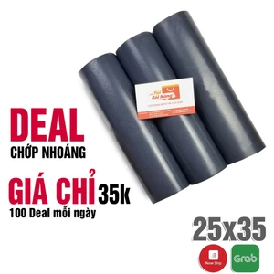 Túi Gói Hàng Xám Đen 25x35cm Cuộn 100 Cái Có Sẵn Keo Dán Niêm Phong