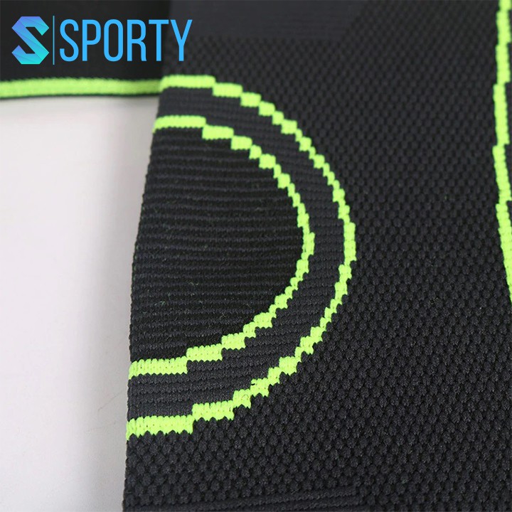 Băng quấn đai thể bảo vệ đầu khớp gối SPORTY 1123X vải dệt tích hợp đai đeo lò xo tránh chấn thương
