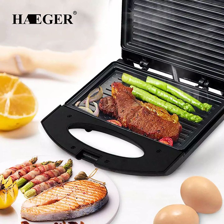 Máy nướng bánh mì HAEGER RAF 750W màu sắc hiện đại, kiểu dáng sang trọng