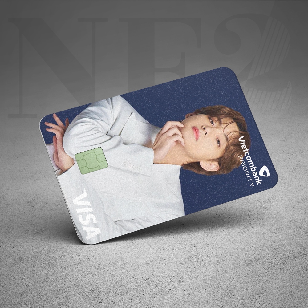 Miếng Dán Trang Trí BTS x PLD - Decal Sticker Thẻ ATM (Thẻ Chung Cư, Thẻ Xe, Debit, Credit) NF2