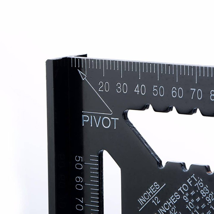 Thước ke góc vuông bằng hợp kim nhôm dài 18cm 30cm , thước tam giác nhôm dày , vạch số khắc chìm rõ nét