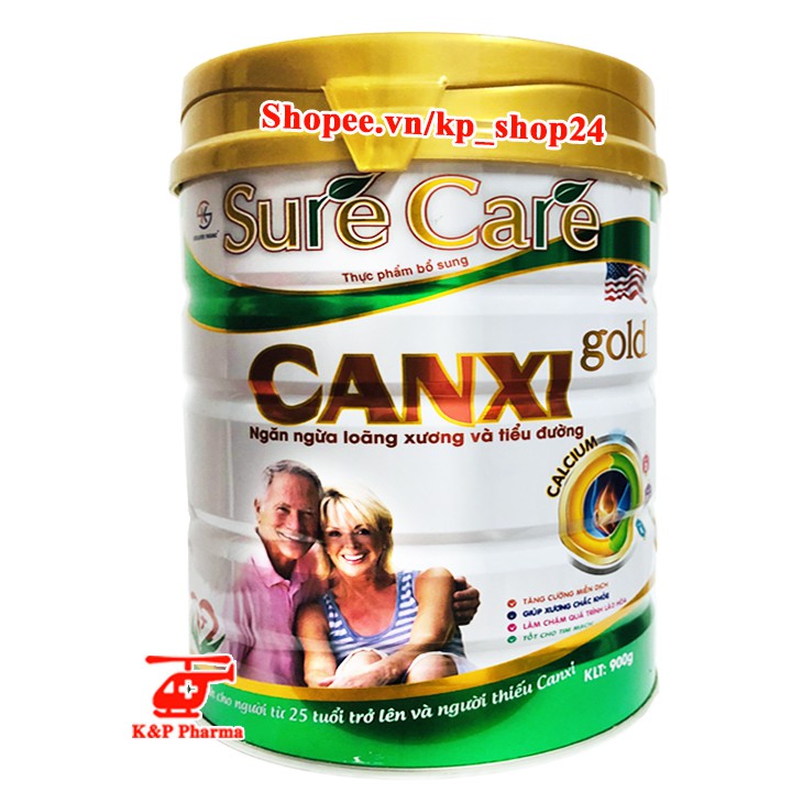 Sữa bột Sure Care Canxi Gold 900g | Surecare | Date xa