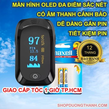 Máy đo nồng độ oxy trong máu Spo2 đo oxygen và đo nhịp tim A2