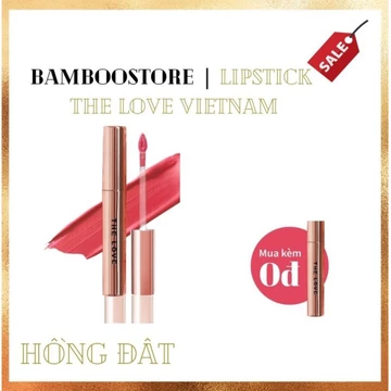 Son THE LOVE Hồng Đất - KHÔNG CHÌ - Bền Màu 8 Tiếng (Mua kèm deal sốc) - Chính Hãng 4ml