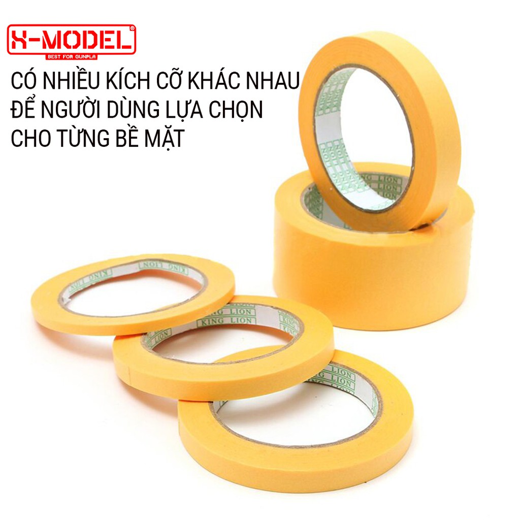 Ảnh Băng keo che sơn (Masking tape) nhiều kích cỡ để người dùng lựa chọn XM12 X-MODEL 3