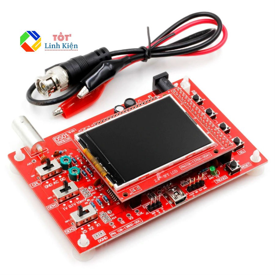 Máy Hiện Sóng Mini Digital Oscilloscope DSO138 Màn TFT 2.4