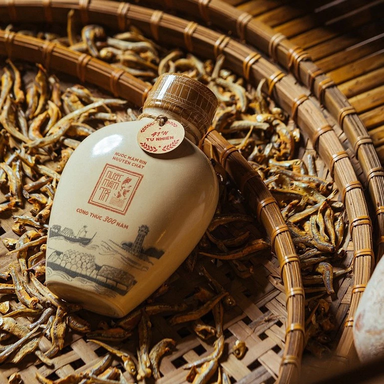 [Loại Đặc Biệt] Nước mắm Tĩn nhãn xưa độ đạm 41N 500ml rin nguyên chất truyền thống sạch