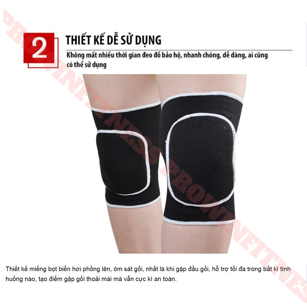 Ảnh Bó gối, xỏ gối thể thao có đệm cao cấp Prowin Fitness tập Yoga, Gym, Bóng chuyền 3