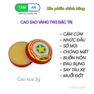 Cao sao vàng VIỆT NAM_ Dược phẩm Tw3 lọ 3gr